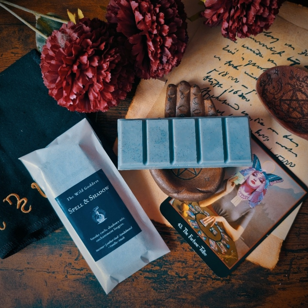 Spell & Shadow Wax Melt Snap Bar | Smoky Incense & Oud Soy Wax Melts | Dark Mystical Home Fragrance