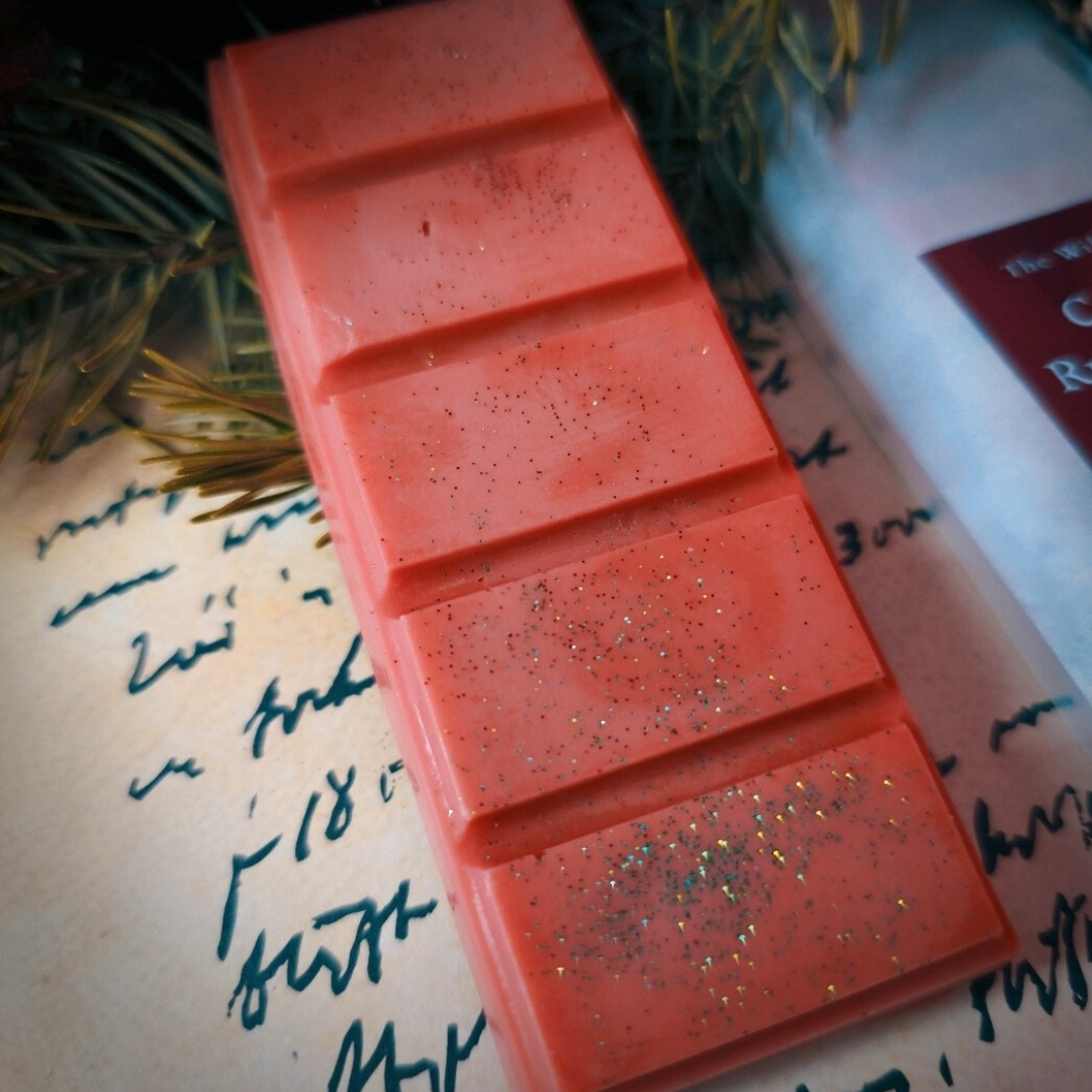 Cinnamon Rhubarb Charm Wax Melt Snap Bar | Spiced Rhubarb Soy Wax Melts | Autumn Folklore Home Fragrance