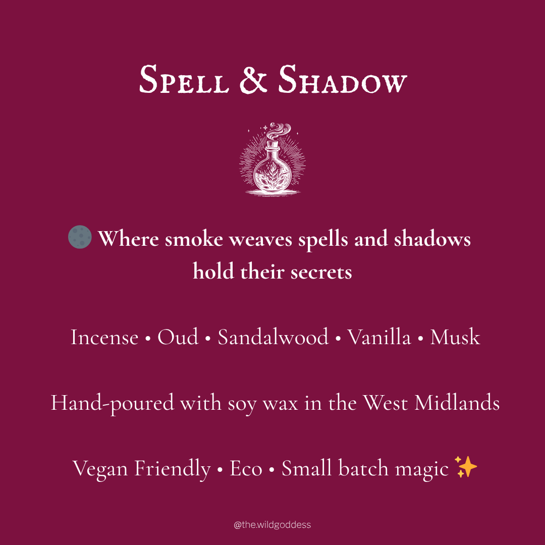 Spell & Shadow Wax Melt Snap Bar | Smoky Incense & Oud Soy Wax Melts | Dark Mystical Home Fragrance