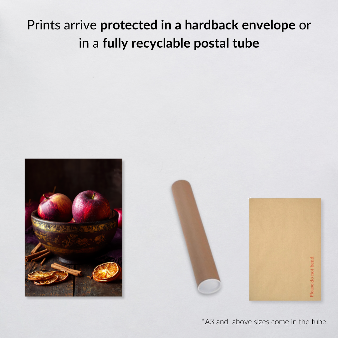 Apple & Spice Art Print – Autumn Harvest Folklore Inspired Print