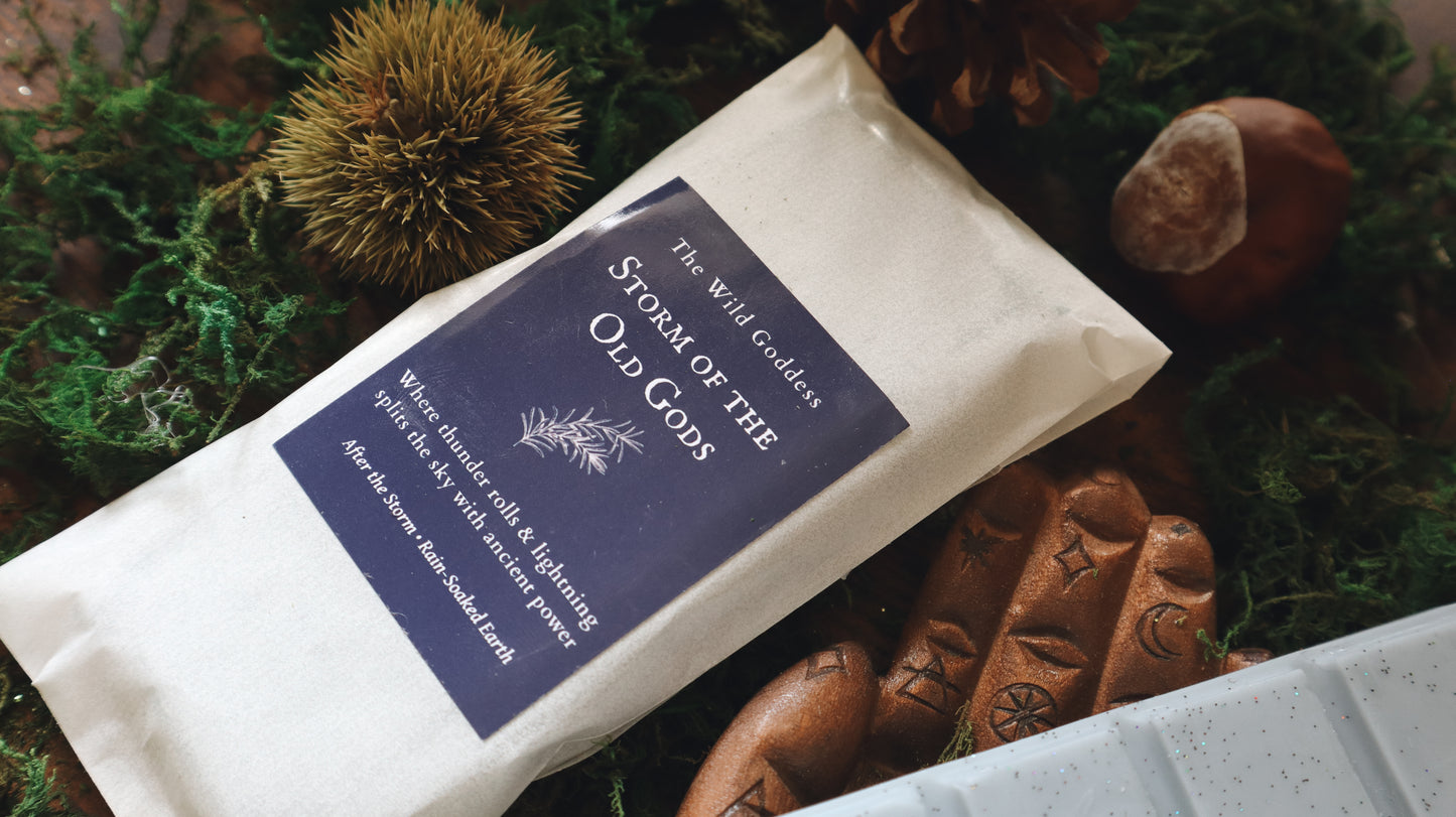Storm of the Old Gods Wax Melt Snap Bar | Vegan Soy Wax Melts | Dark Earthy Home Fragrance