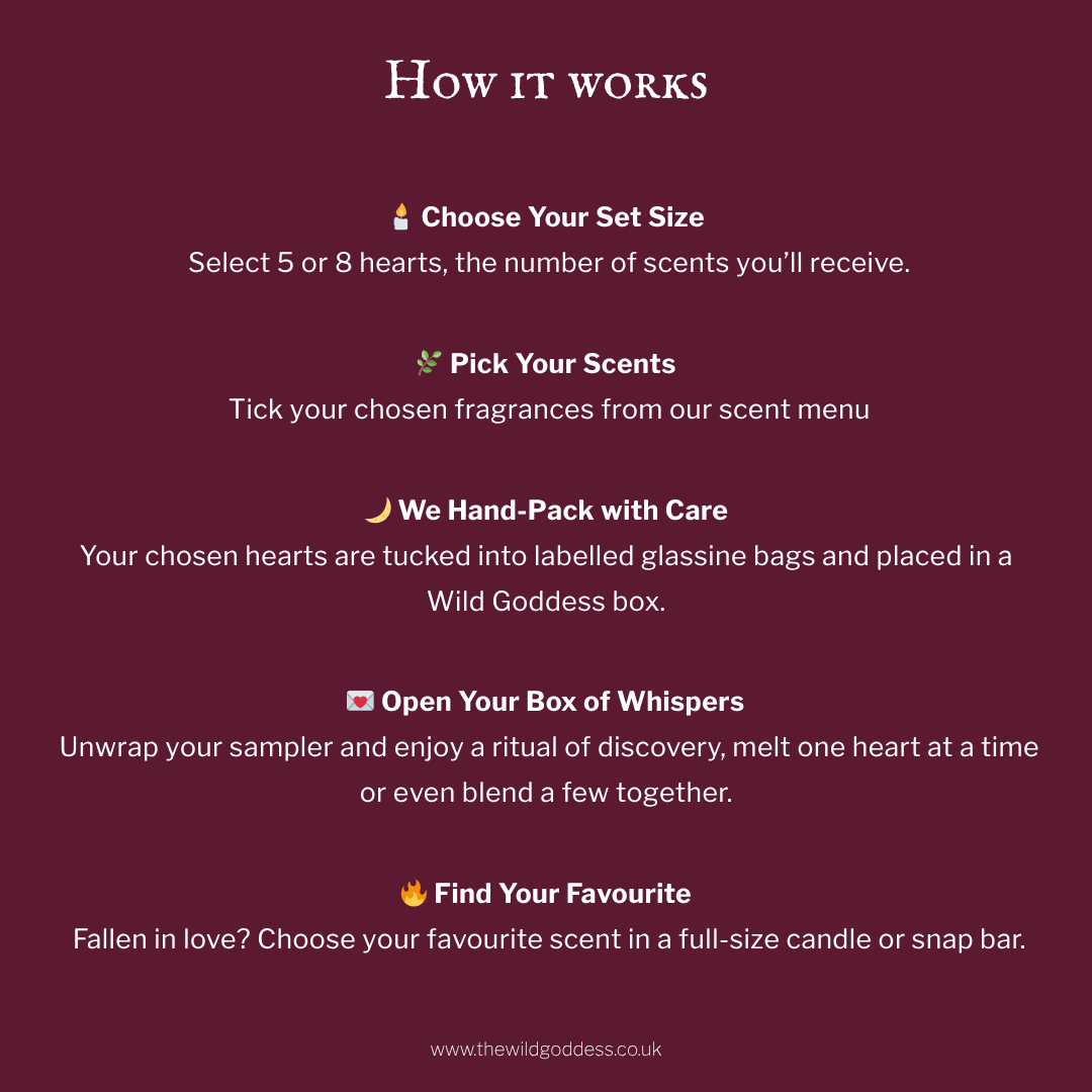 Enchanted Hearts Sampler: Whispers of Scent - The Wild Goddess