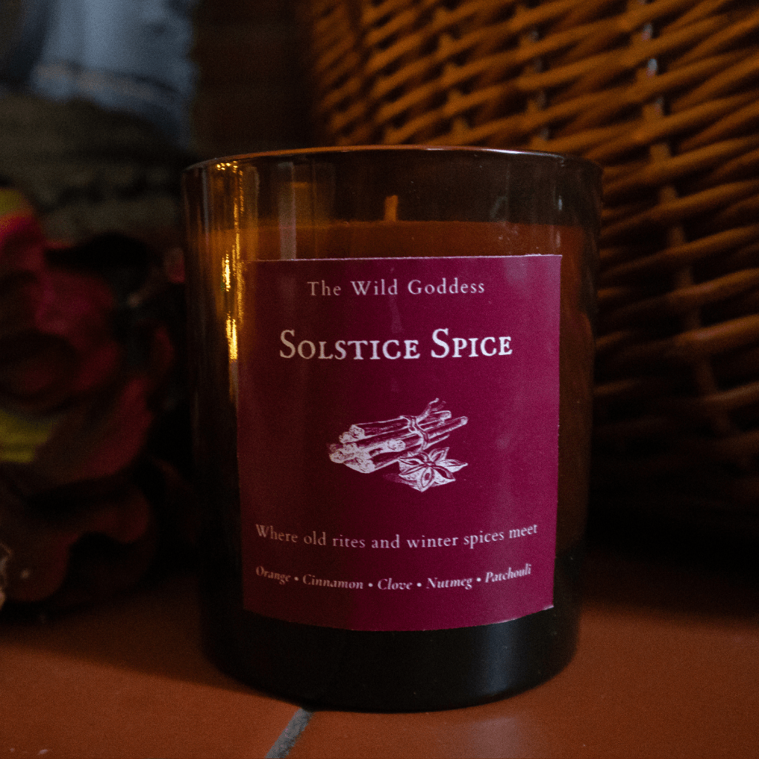 Solstice Spice Candle | Winter Solstice Candle with Folklore Story - The Wild Goddess