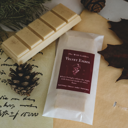 Velvet Ember Wax Melt Snap Bar | Dark Honey & Tobacco Soy Wax Melts