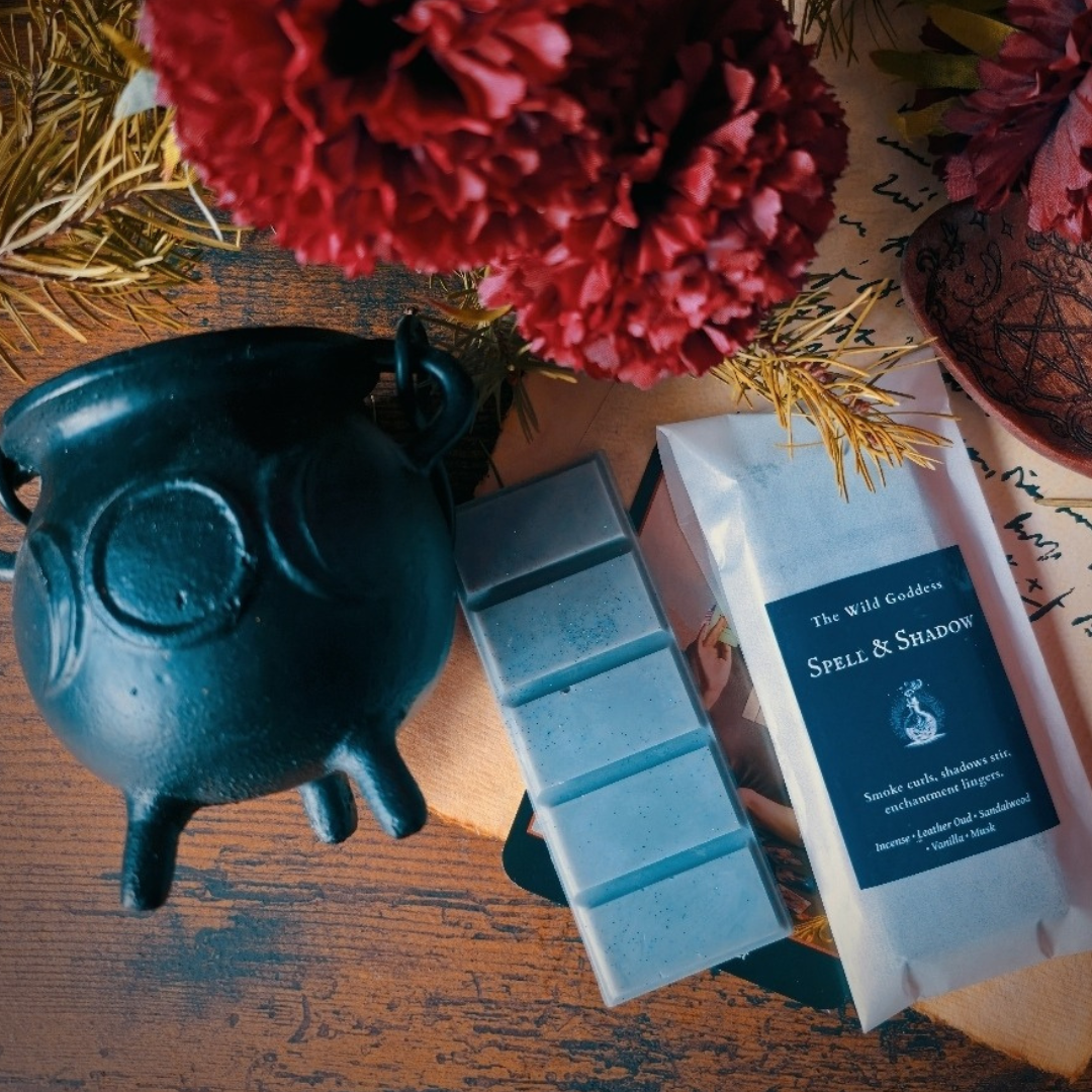 Spell & Shadow Wax Melt Snap Bar | Smoky Incense & Oud Soy Wax Melts | Dark Mystical Home Fragrance