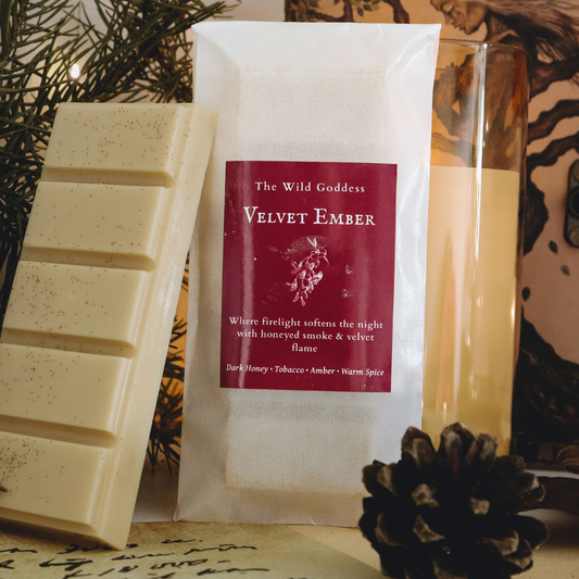 Velvet Ember Wax Melt Snap Bar | Dark Honey & Tobacco Soy Wax Melts