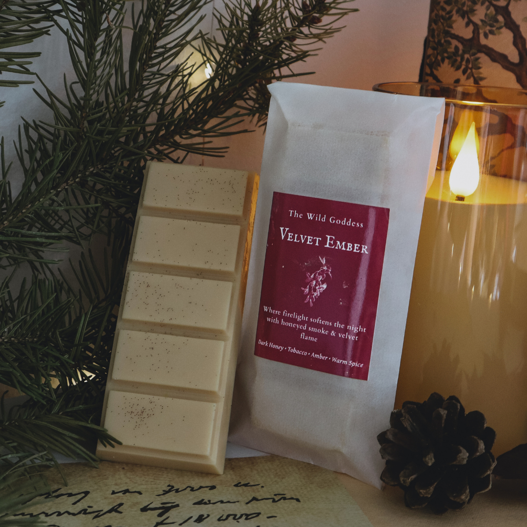 Velvet Ember Wax Melt Snap Bar | Dark Honey & Tobacco Soy Wax Melts