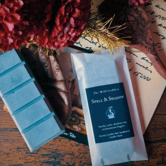Spell & Shadow Wax Melt Snap Bar | Smoky Incense & Oud Soy Wax Melts | Dark Mystical Home Fragrance