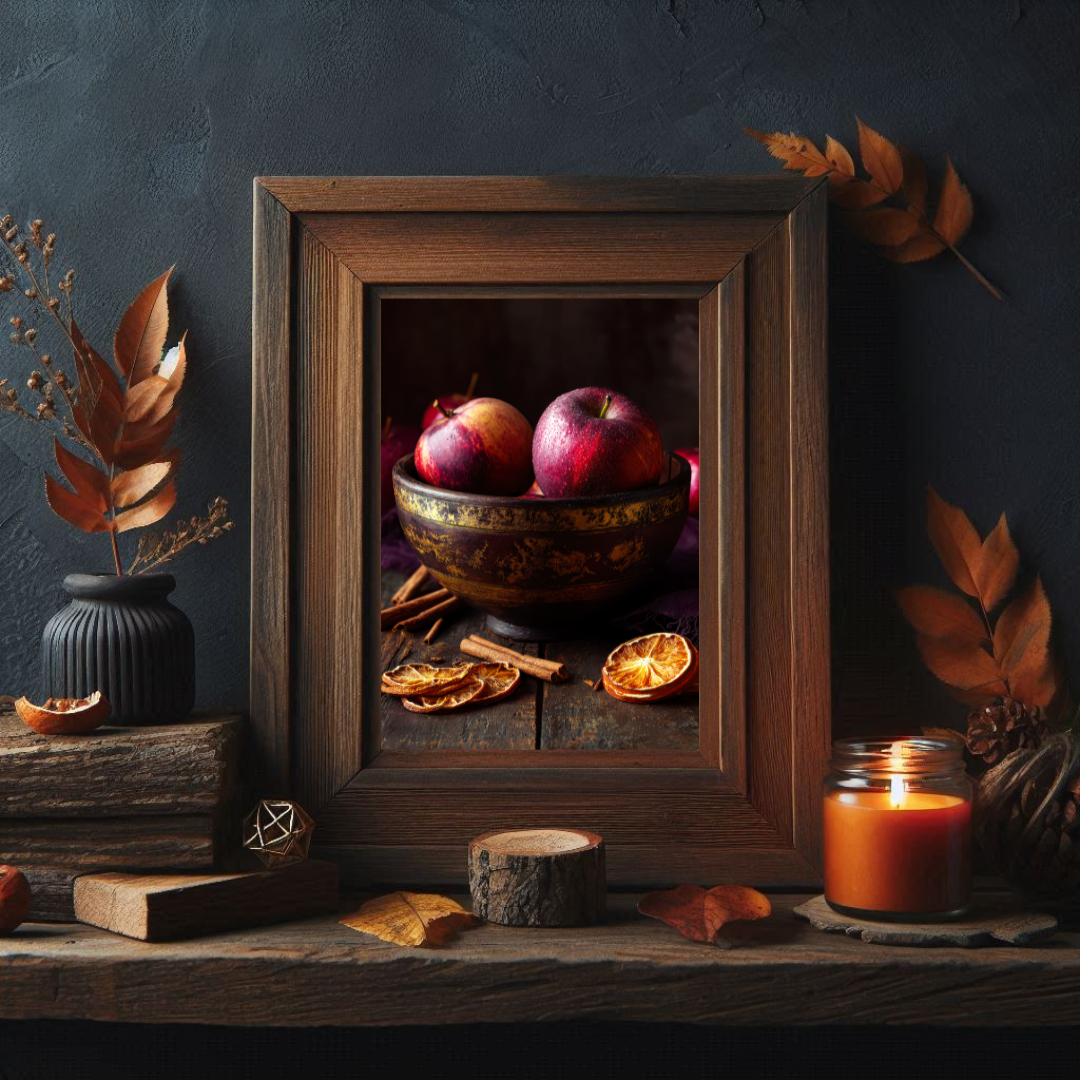 Apple & Spice Art Print – Autumn Harvest Folklore Inspired Print