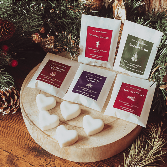 Wild Goddess Winter Sample Box – Festive Wax Melt Taster Set | 5 Christmas Scents - The Wild Goddess