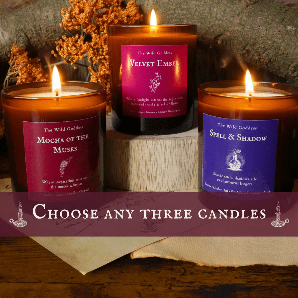 Wild Goddess Candle Trio – Choose Any 3 Scents - The Wild Goddess