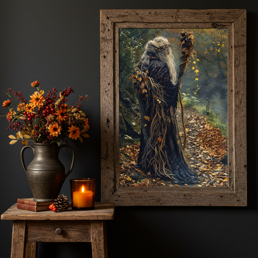 Old Lady of the Woods Wall Art Print