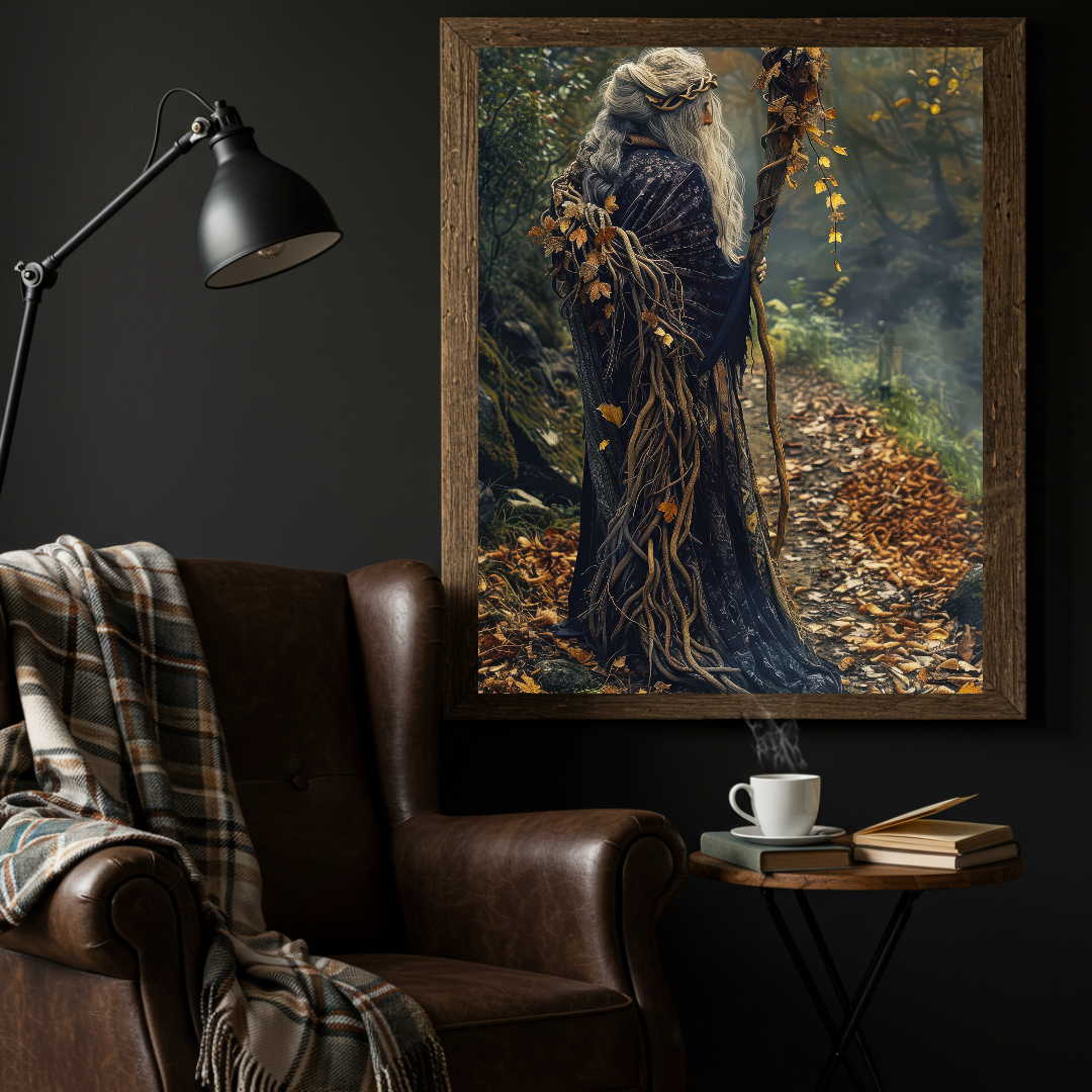 Old Lady of the Woods Wall Art Print