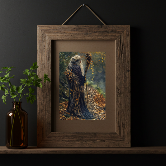 Old Lady of the Woods Wall Art Print