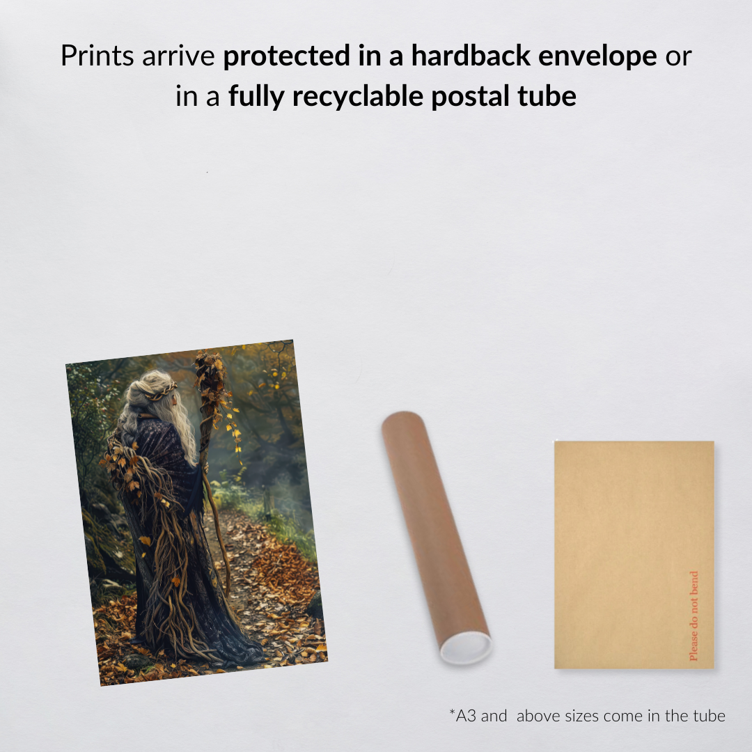 Old Lady of the Woods Wall Art Print