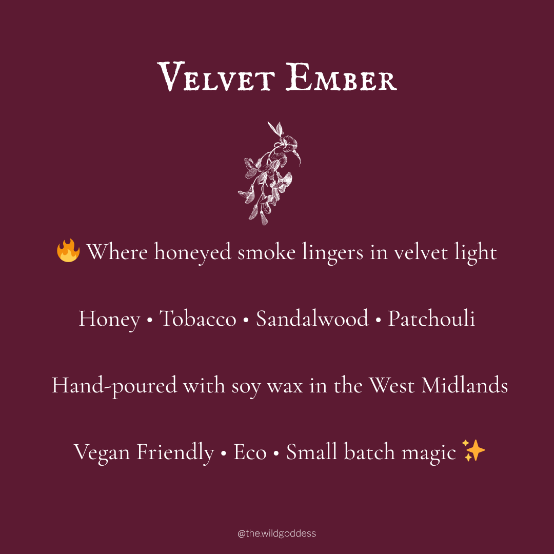Velvet Ember Wax Melt Snap Bar | Dark Honey & Tobacco Soy Wax Melts - The Wild Goddess