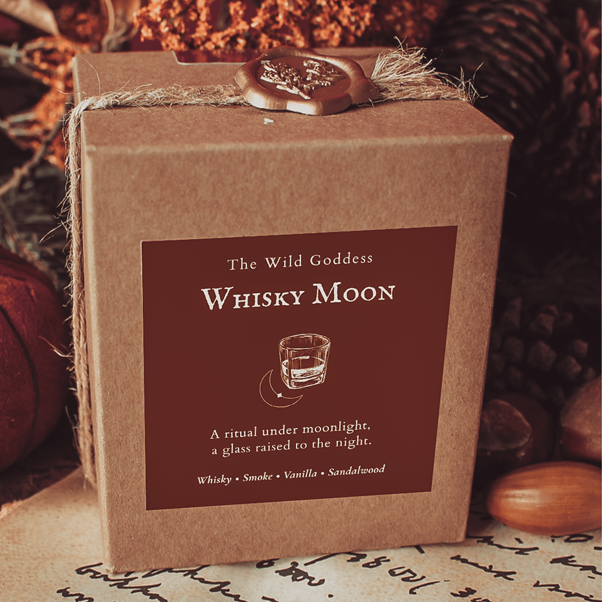 Whisky Moon – Vanilla & Oak Folklore Candle - The Wild Goddess