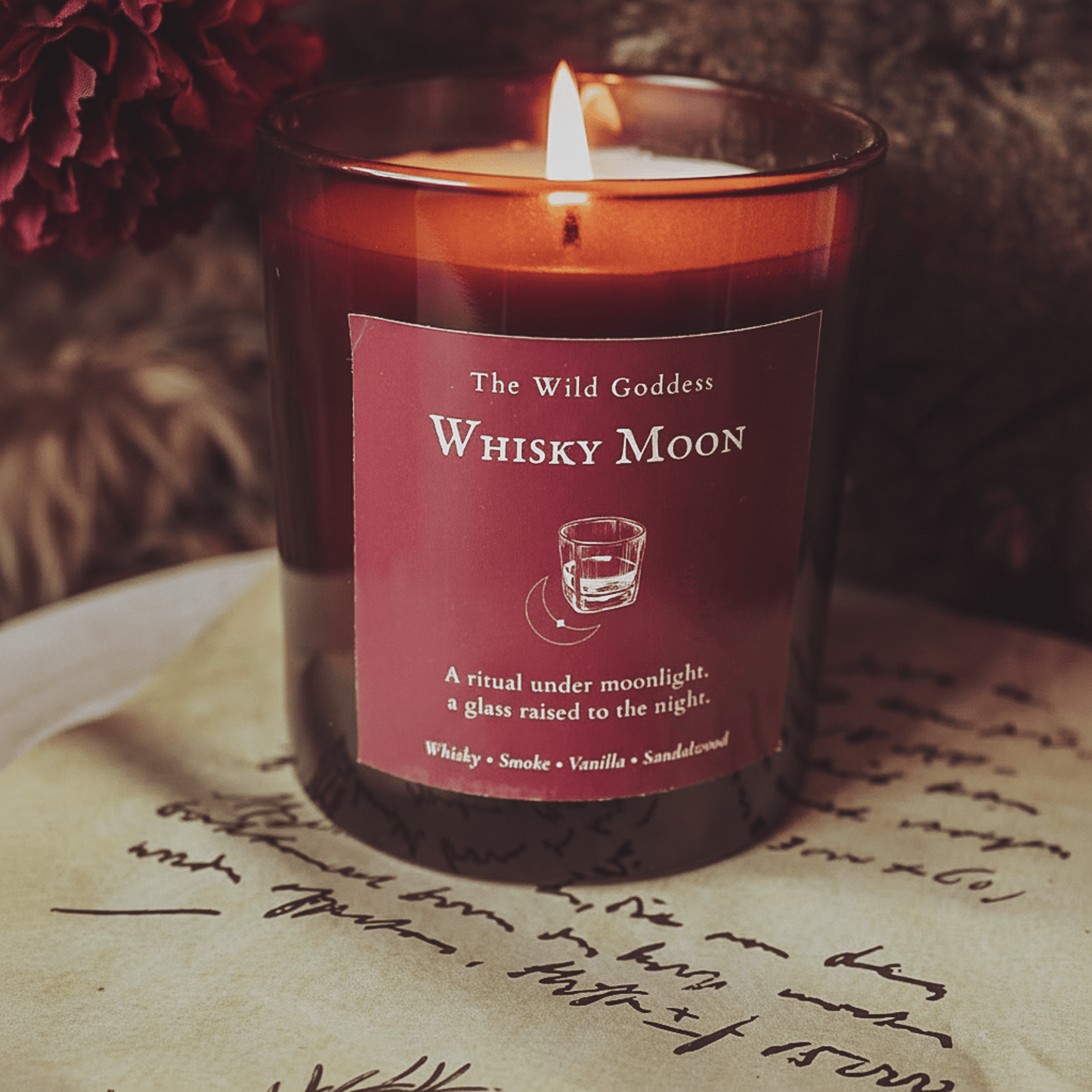 Whisky Moon – Vanilla & Oak Folklore Candle - The Wild Goddess