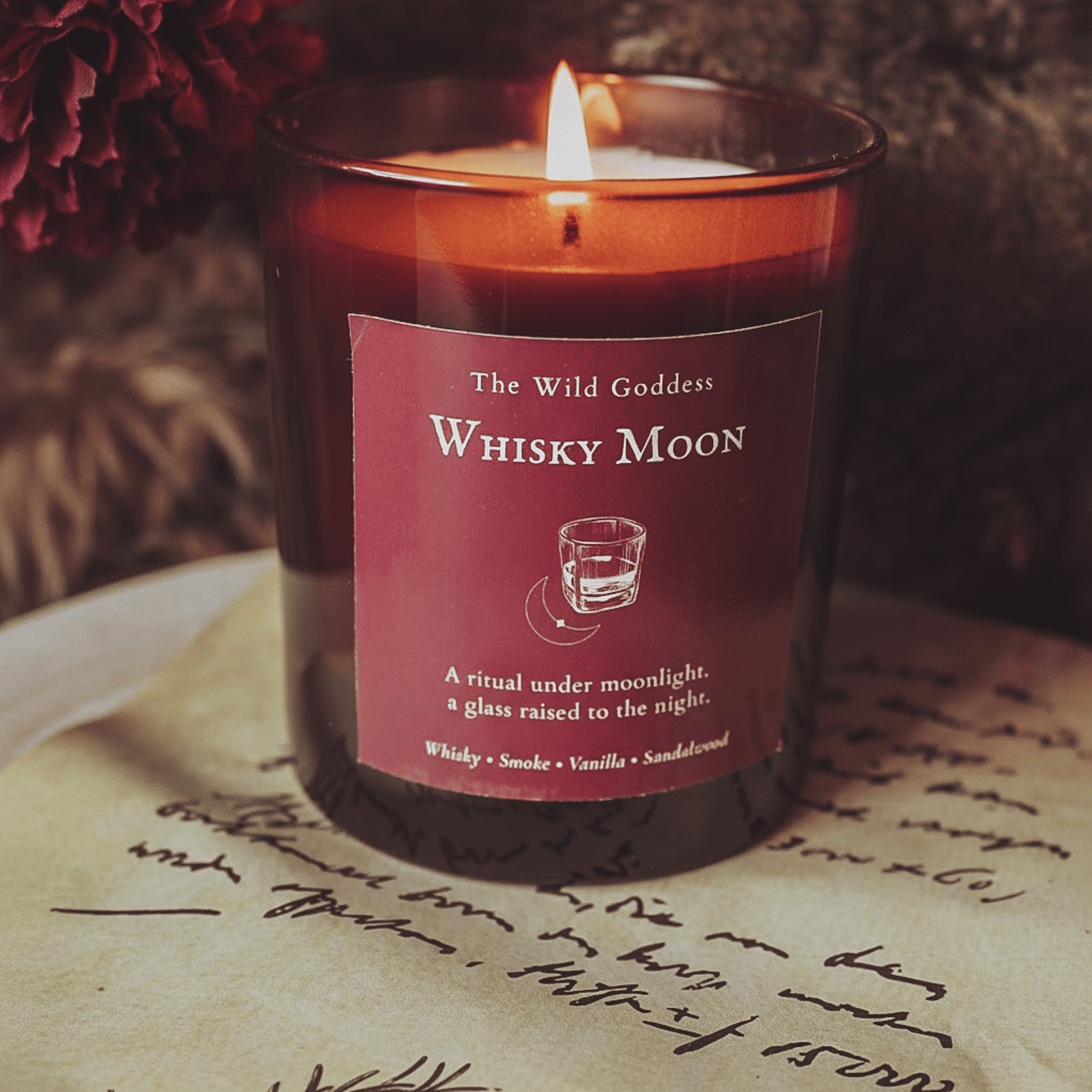 Whisky Moon – Vanilla & Oak Folklore Candle - The Wild Goddess