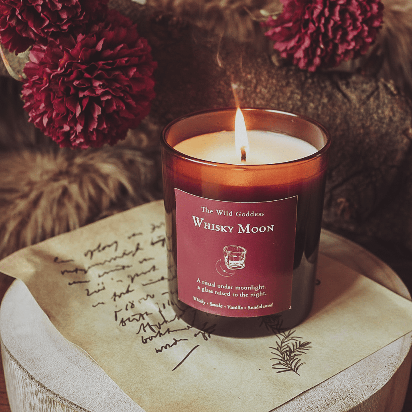 Whisky Moon – Vanilla & Oak Folklore Candle - The Wild Goddess