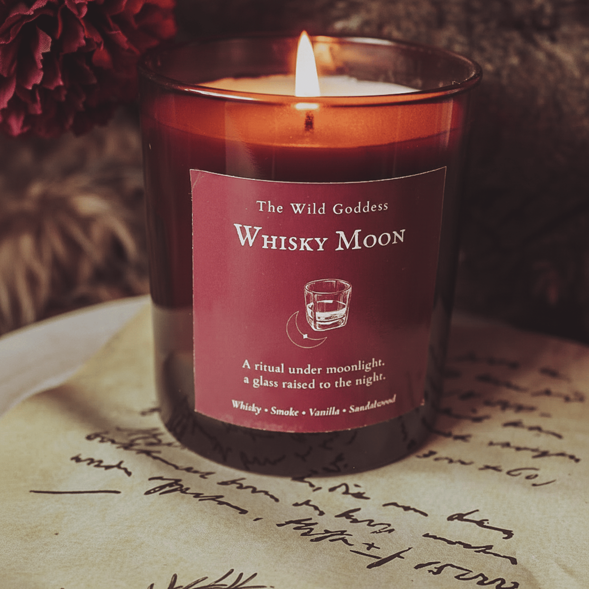Whisky Moon – Vanilla & Oak Folklore Candle - The Wild Goddess